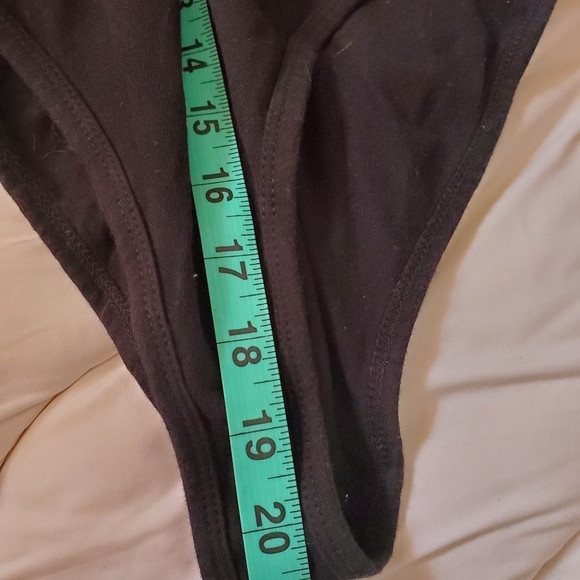 Women's Black Bodysuit with American Flag Design - Picture 6 of 6